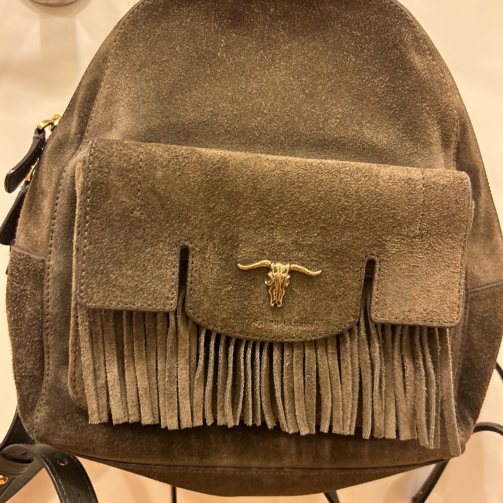 Polo Ralph Lauren Cowhide Backpack Leather Rucksack Limited Edition Iconic